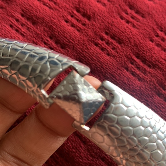 Silver Polished Collar Neckpiece - Picture 10 of 10